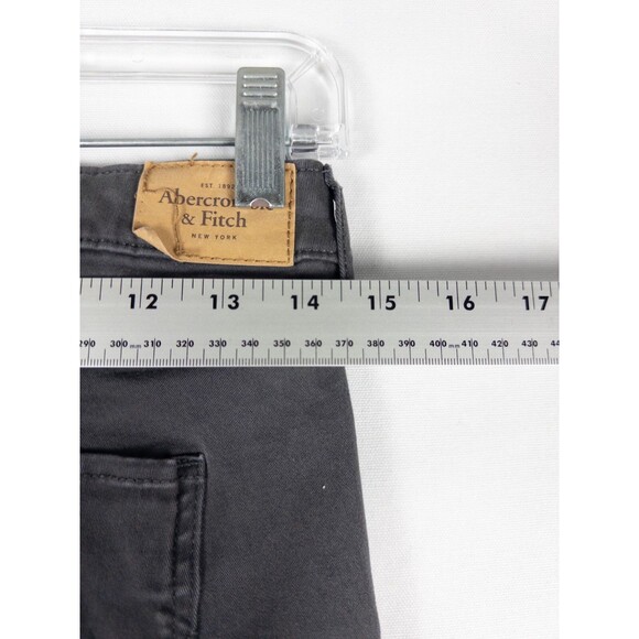 Abercrombie Fitch Neutral Jegging 2R Gray 26x25 Low Rise Dark Wash - Picture 6 of 7